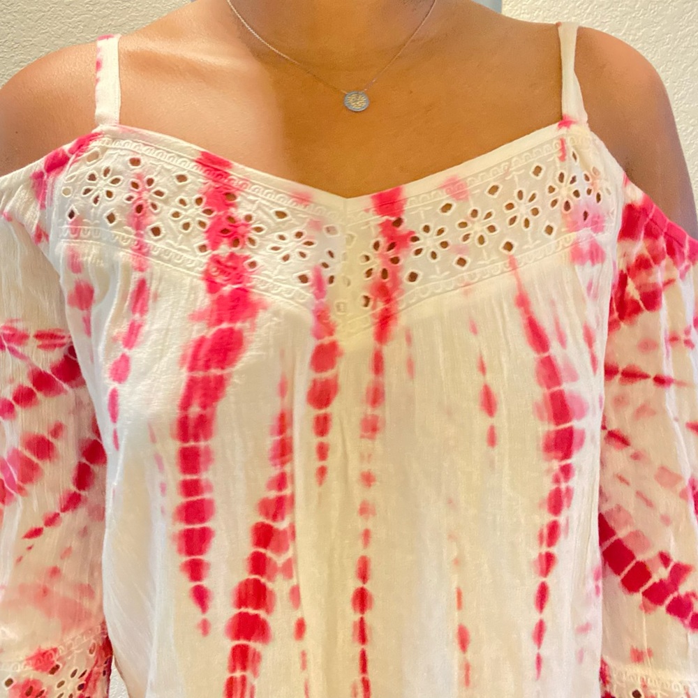 Tie dye long sleeve cutout!
